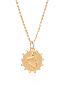 Rachel Jackson Zodiac Art Coin Necklace Capricorn ZCN10GPCP