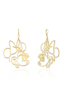 Minnie Mouse Wire Style Drop Earrings 