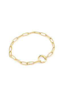 Ania Haie Gold Link Charm Chain Connector Bracelet B048-01G