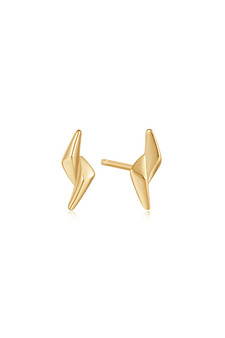 Ania Haie Gold Double Spike Stud Earrings E051-02G