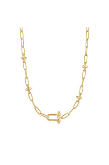 Ania Haie Gold Stud Link Charm Necklace N048-06G