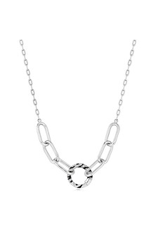 Ania Haie Silver Tiger Chain Charm Connector Necklace N052-03H