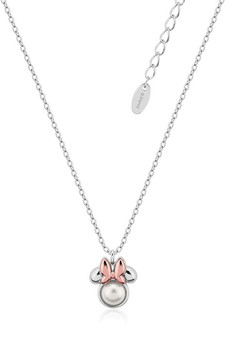 Disney Precious Metal Minnie Mouse Pearl Necklace