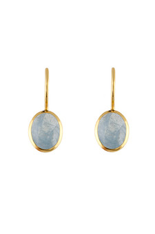 Bianc Glaze Earrings Aquamarine 10100798
