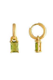 Zahar Tiana Earrings Green ZE0303