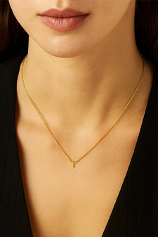 Sonne Fine 9K Solid Gold Letters Necklaces Sonne Fine 9K Solid Gold Letters Necklaces