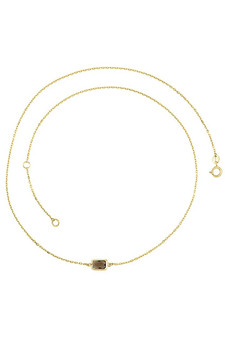 Sonne Fine 9K Yellow Gold Faceted Smokey Quartz Necklace Sonne Fine 9K Yellow Gold Faceted Smokey Quartz Necklace