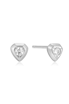 Ania Haie Silver Sparkling Shield Stud Earrings E067-03H