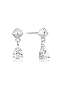 Ania Haie Silver Pyramid Dangle Threaded Stud Earrings E067-04H