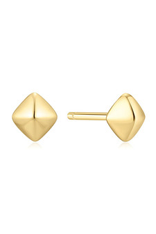 Ania Haie Gold Pyramid Glam Stud Earrings E067-02G