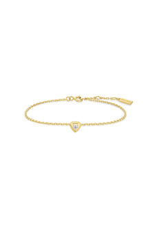 Ania Haie Gold Sparkling Tiny Shield Bracelet B067-01G