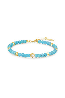Ania Haie Gold Lab Created Turquoise Bracelet B063-04G Ania Haie Gold Lab Created Turquoise Bracelet B063-04G