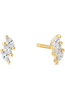 Ania Haie Gold Triple Marquise Stud Earrings E063-01G Ania Haie Gold Triple Marquise Stud Earrings E063-01G