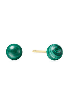 Ania Haie Gold Malachite Sphere Stud Earrings E063-02G Ania Haie Gold Malachite Sphere Stud Earrings E063-02G