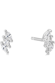 Ania Haie Silver Triple Marquise Stud Earrings E063-01H Ania Haie Silver Triple Marquise Stud Earrings E063-01H