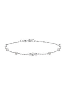 Ania Haie Silver Sparkling Bezel Cubic Zirconia Station Bracelet B065-03H Ania Haie Silver Sparkling Bezel Cubic Zirconia Station Bracelet B065-03H