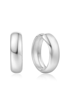 Ania Haie Silver Chubby Large Huggie Hoop Earrings E064-08H Ania Haie Silver Chubby Large Huggie Hoop Earrings E064-08H