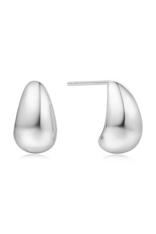 Ania Haie Silver Small Dome Hoop Earrings E062-05H  Ania Haie Silver Small Dome Hoop Earrings E062-05H