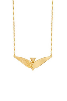 Rachel Jackson Dreamcatcher Celestial Bird Necklace Gold RSN13GP