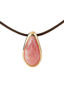 PDPAOLA Rhodochrosite Luna Cord Necklace
