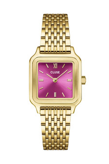 CLUSE Gracieuse Petite Watch Steel, Fuchsia Pink, Gold Colour Watch CW11829