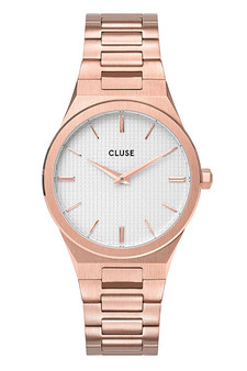 Cluse Vigoureux 33 Rose Gold/Snow White Rose Gold Watch CW0101210001