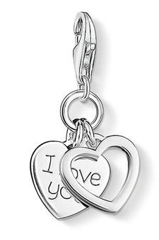 Thomas Sabo Charm Pendant I LOVE YOU Hearts CC852