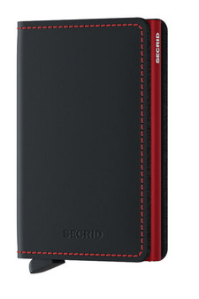 Secrid Slimwallet Matte Black & Red Wallet SC7254