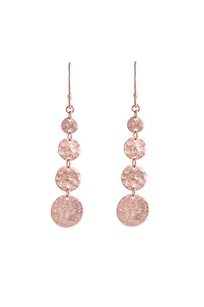 Bianc Rose Gold Jingle Hook Earrings 10100356