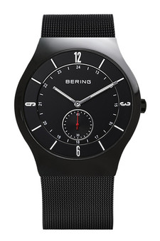 Bering Classic Brushed Black Mesh Watch 11940-222