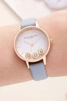 Olivia Burton Dancing Daisy Chalk Blue Watch OB16CH04