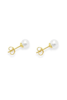 Ichu Golden Pearl Studs E1407