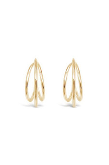 Ichu Micro Gold Hoops Earrings JP11407G