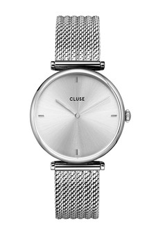 Cluse Triomphe Full Silver Mesh Watch CW10402