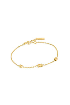 Ania Haie Gold Smooth Twist Chain Bracelet B038-01G