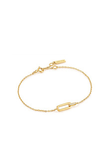 Ania Haie Gold Glam Interlock Bracelet B037-01G