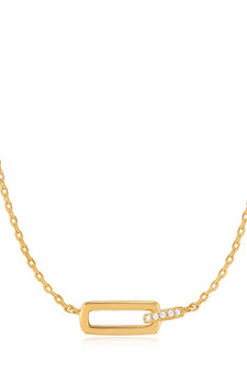 Ania Haie Gold Glam Interlock Necklace N037-01G