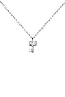 DPAOLA Key Silver Necklace