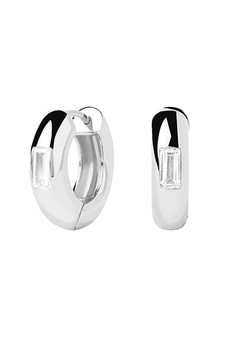 PDPAOLA Kali Silver Hoop Earrings AR02-913-U