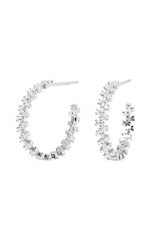 PDPAOLA Evergreen Crown Silver Earrings AR02-579-U