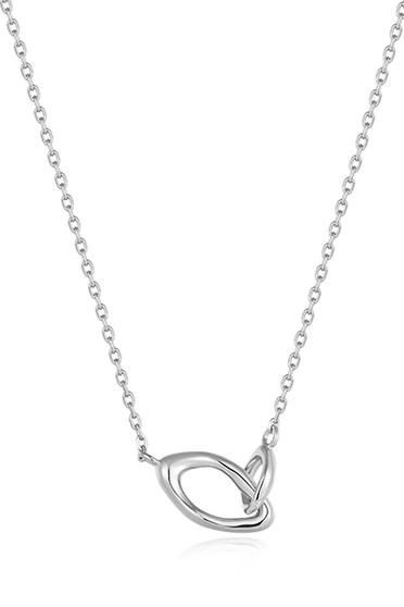 Ania Haie Silver Wave Link Necklace