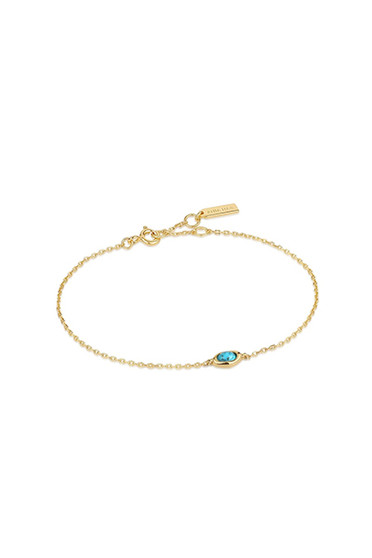 Ania Haie Gold Turquoise Wave Bracelet