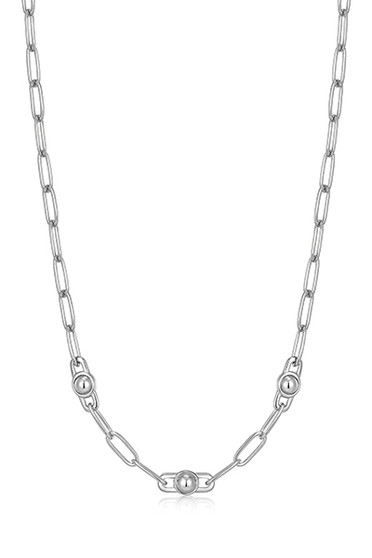 Ania Haie Silver Orb Link Chunky Chain Necklace