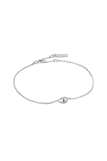 Ania Haie Silver Pebble Sparkle Chain Bracelet