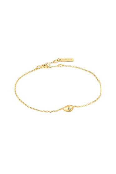 Ania Haie Gold Pebble Sparkle Chain Bracelet