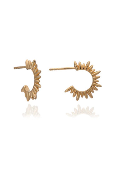 Rachel Jackson Electric Goddess Mini Gold Hoop Earrings SNE26GP