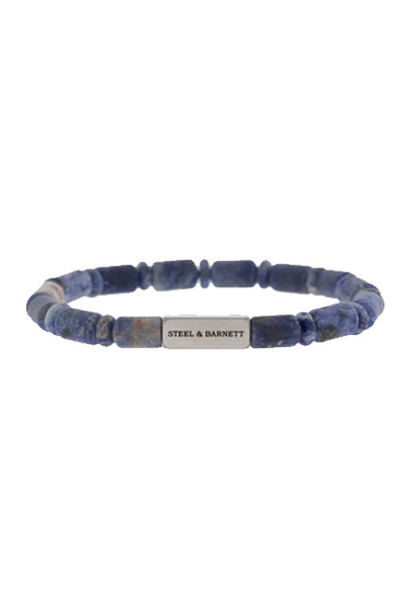 Steel & Barnett Colourful Cal Matte Sodalite Stone Stretch Bead Bracelet SBCC/004