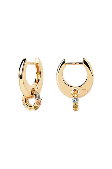 PDPAOLA Rainbow Spin Hoop Earrings AR01-B89-U