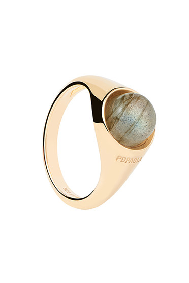 PDPAOLA Labradorite Moon Ring AN01-B18