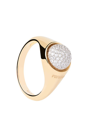 PDPAOLA Pave Moon Ring AN01-B21